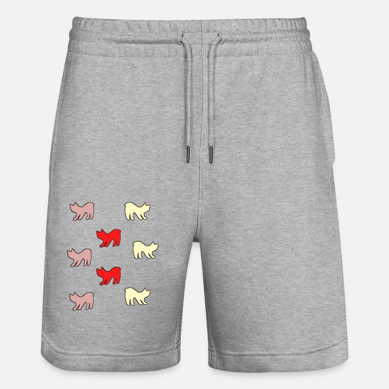 Chats sans queue - Short de jogging bio TRAINER Stanley/Stella unisexe - gris chiné