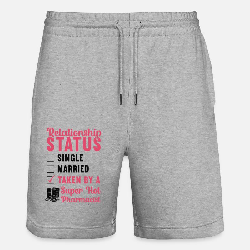 Pharmacy Tech Technician - Stanley/Stella Unisex Bio Joggingshorts Trainer  - Grau meliert
