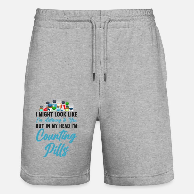 Pharmacy Tech Technician - Stanley/Stella Unisex Bio Joggingshorts Trainer  - Grau meliert