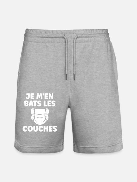 Couches - Short de jogging bio TRAINER Stanley/Stella unisexe - gris chiné