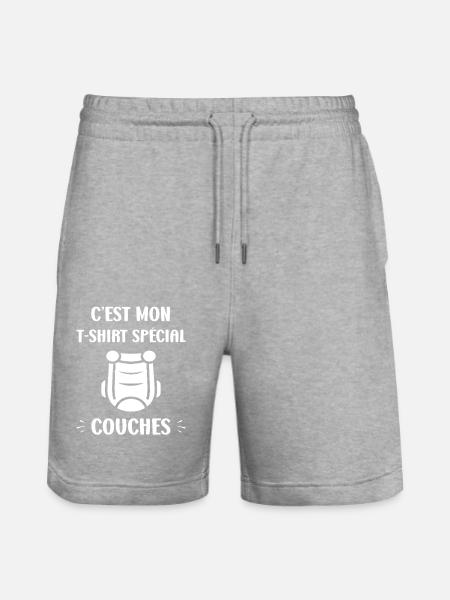 Couches - Short de jogging bio TRAINER Stanley/Stella unisexe - gris chiné