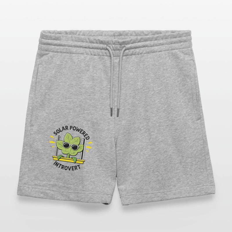 Solar Powered Introvert – Plant Joke Stanley/Stella Trainer Unisex Organic Jogging Shorts