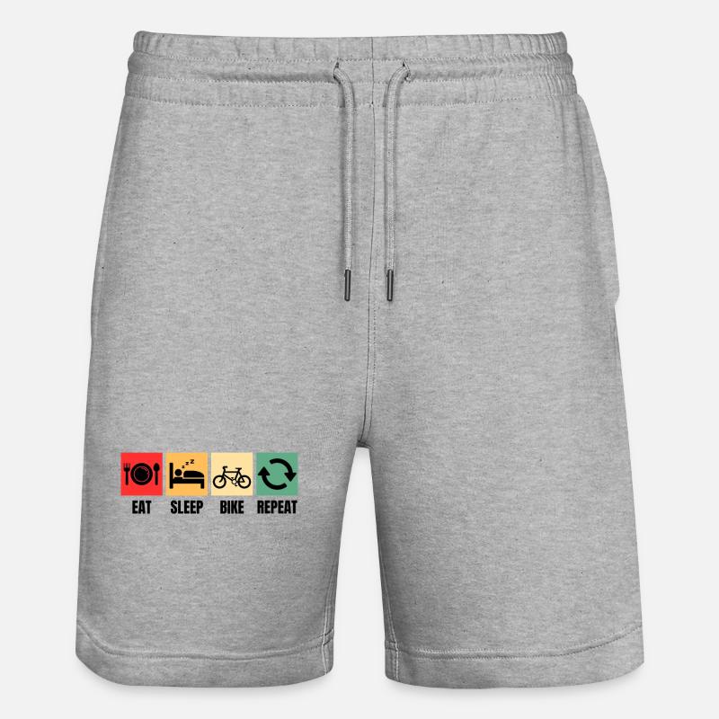 Drôle de vélo Dicton Cyclisme - Short de jogging bio TRAINER Stanley/Stella unisexe - gris chiné