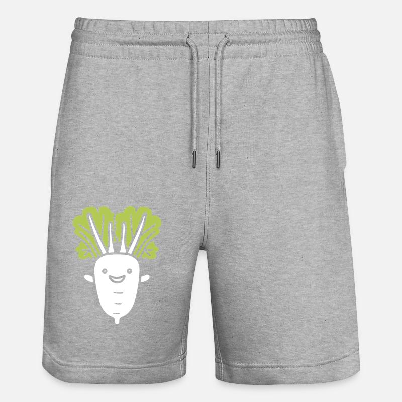 Endive - Short de jogging bio TRAINER Stanley/Stella unisexe - gris chiné