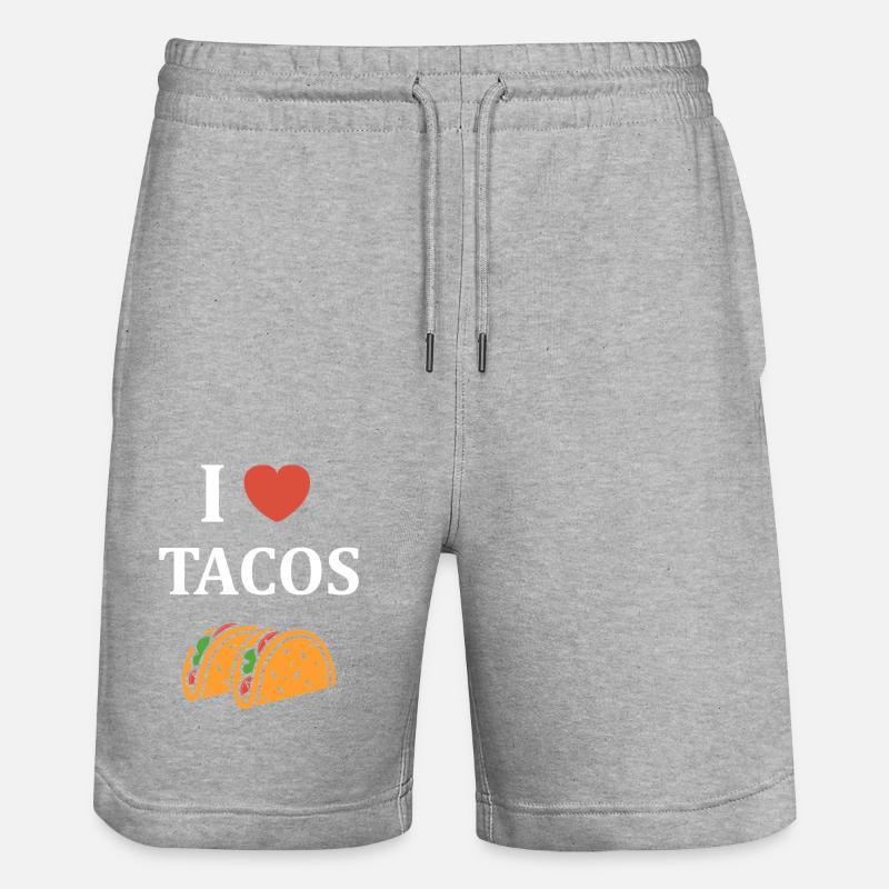 tacos - Short de jogging bio TRAINER Stanley/Stella unisexe - gris chiné