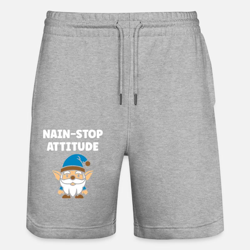 Nain - Short de jogging bio TRAINER Stanley/Stella unisexe - gris chiné