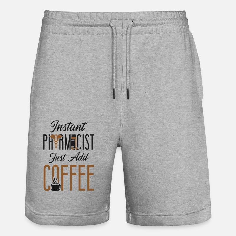 Technicien en pharmacie - Short de jogging bio TRAINER Stanley/Stella unisexe - gris chiné