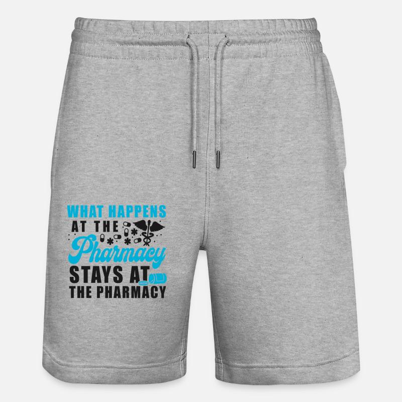 Technicien en pharmacie - Short de jogging bio TRAINER Stanley/Stella unisexe - gris chiné