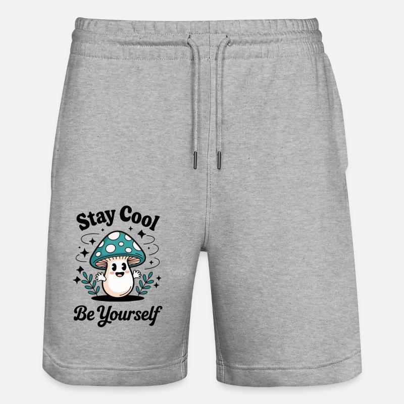 SEI DU SELBST - Stanley/Stella Unisex Bio Joggingshorts Trainer  - Grau meliert