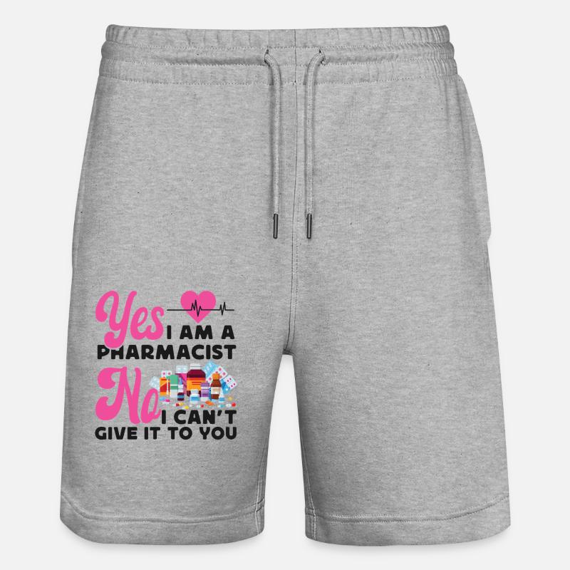 Pharmacy Tech Technician - Stanley/Stella Unisex Bio Joggingshorts Trainer  - Grau meliert
