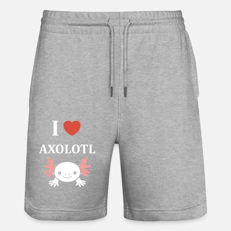 axolotl - Short de jogging bio TRAINER Stanley/Stella unisexe - gris chiné