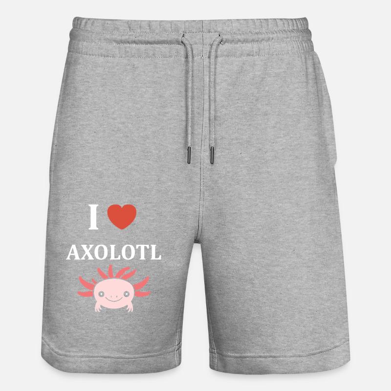 axolotl - Short de jogging bio TRAINER Stanley/Stella unisexe - gris chiné