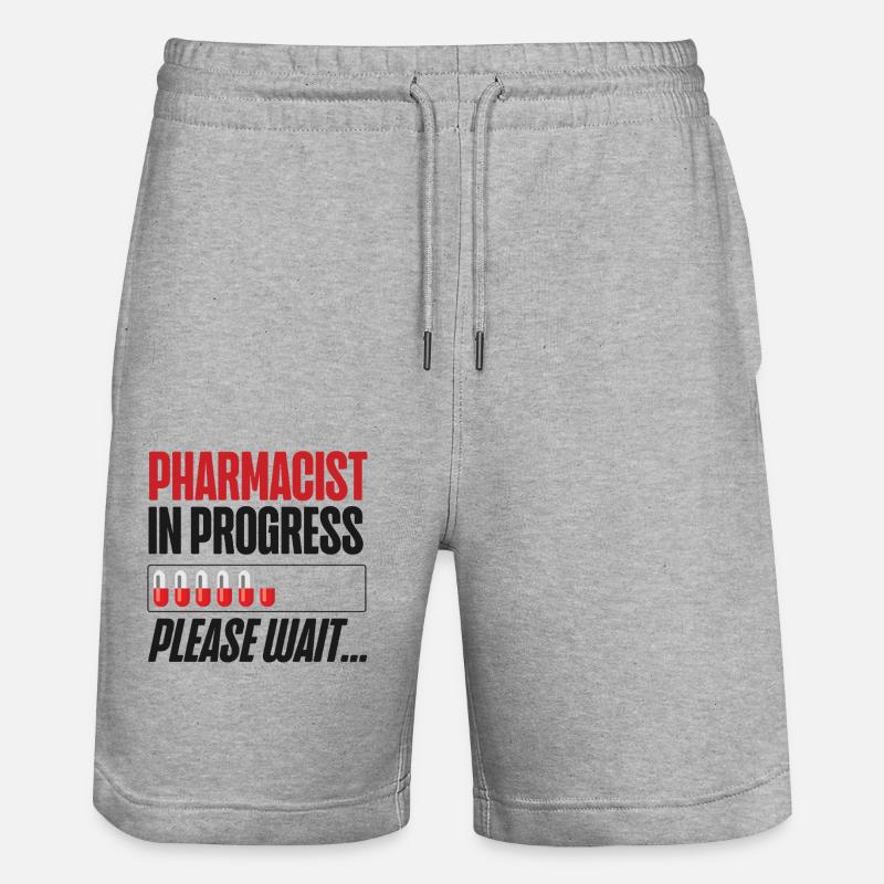 Technicien en pharmacie - Short de jogging bio TRAINER Stanley/Stella unisexe - gris chiné