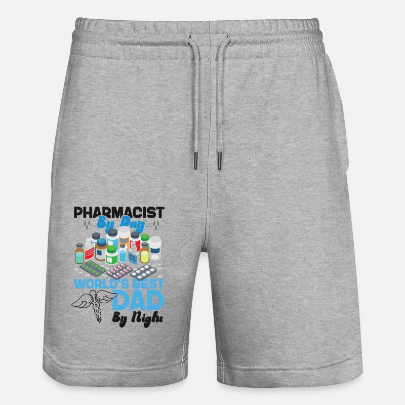 Technicien en pharmacie - Short de jogging bio TRAINER Stanley/Stella unisexe - gris chiné