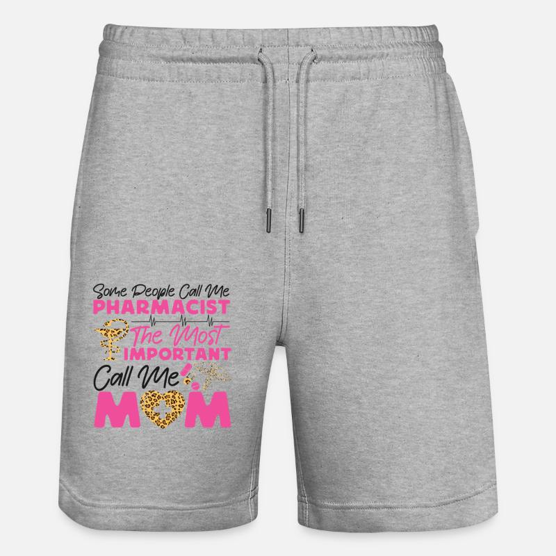 Technicien en pharmacie - Short de jogging bio TRAINER Stanley/Stella unisexe - gris chiné