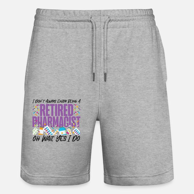 Technicien en pharmacie - Short de jogging bio TRAINER Stanley/Stella unisexe - gris chiné
