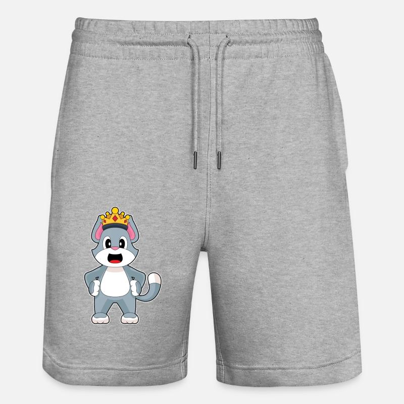 Couronne de chat - Short de jogging bio TRAINER Stanley/Stella unisexe - gris chiné
