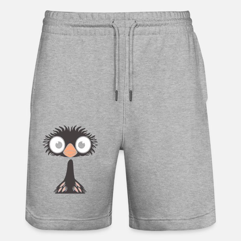 émeu - Short de jogging bio TRAINER Stanley/Stella unisexe - gris chiné