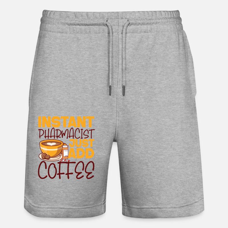 Technicien en pharmacie - Short de jogging bio TRAINER Stanley/Stella unisexe - gris chiné