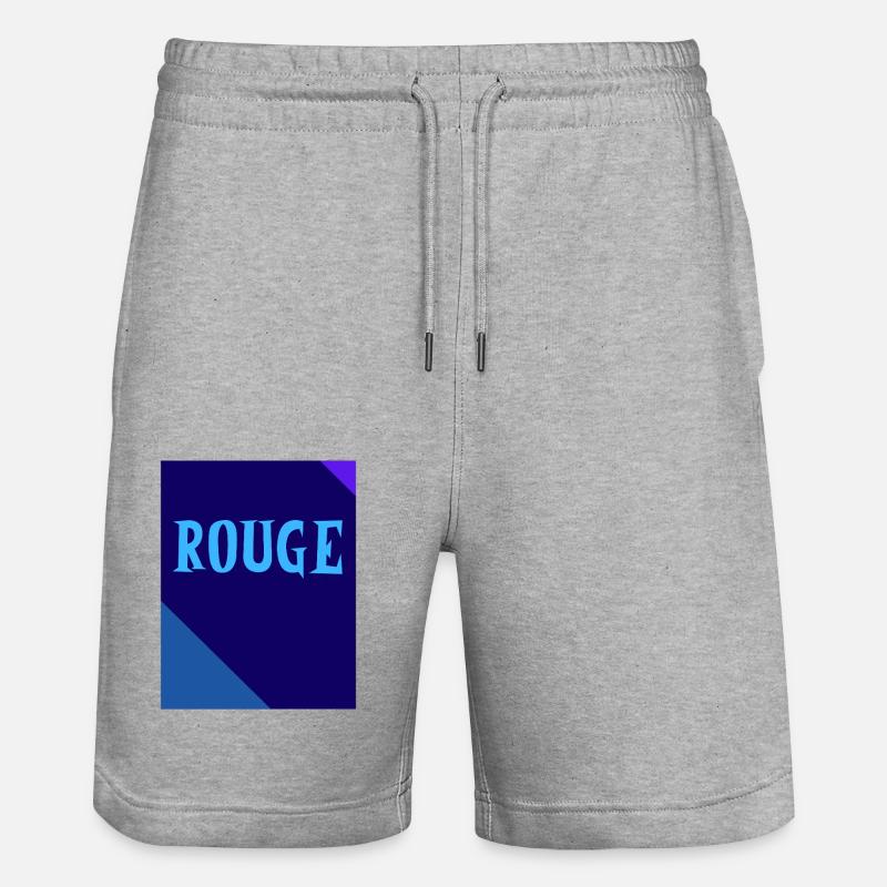 ROUGE Tableau Rectangle Triangles - Short de jogging bio TRAINER Stanley/Stella unisexe - gris chiné