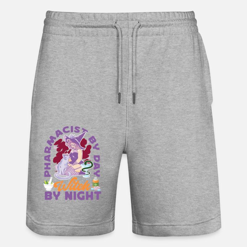 Pharmacy Tech Technician - Stanley/Stella Unisex Bio Joggingshorts Trainer  - Grau meliert