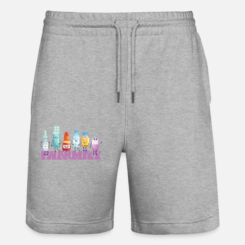 Pharmacy Tech Technician - Stanley/Stella Unisex Bio Joggingshorts Trainer  - Grau meliert