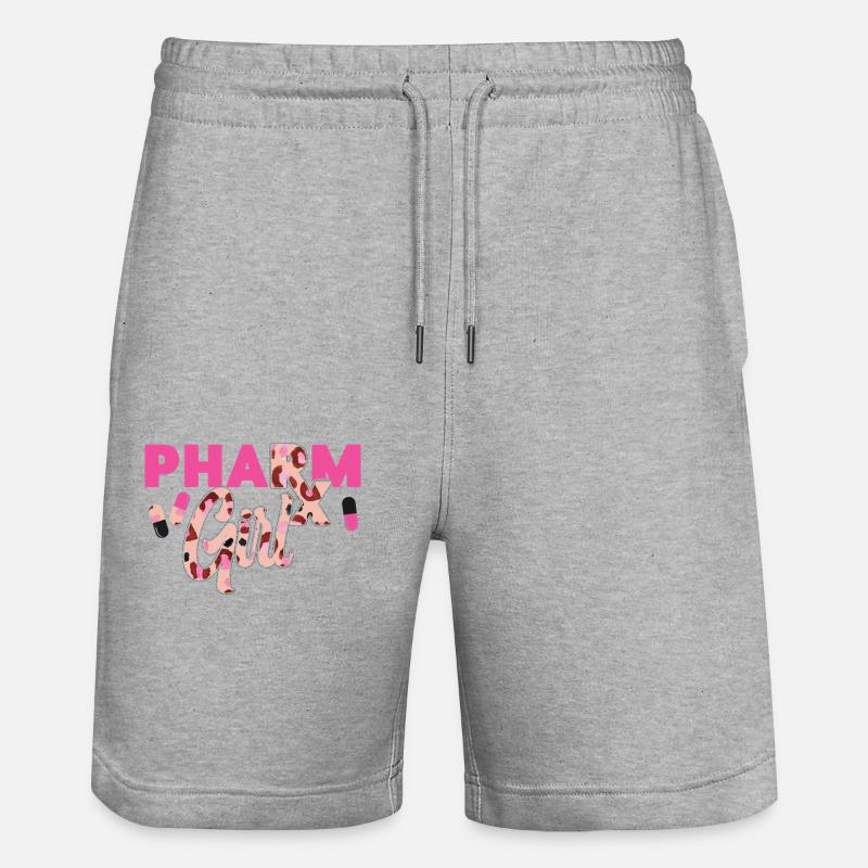 Technicien en pharmacie - Short de jogging bio TRAINER Stanley/Stella unisexe - gris chiné