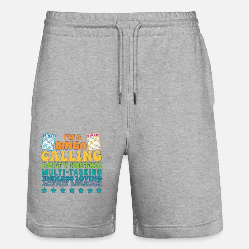 Proud Activity Assistant Appreciation - Stanley/Stella Unisex Bio Joggingshorts Trainer  - Grau meliert