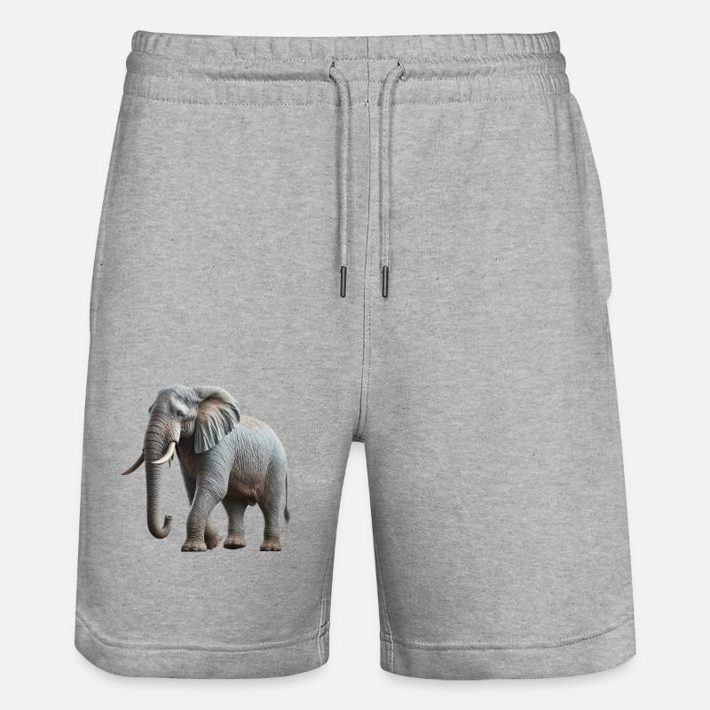 Elefante - Pantaloncini da jogger ecologici unisex Trainer di Stanley/Stella - grigio melange