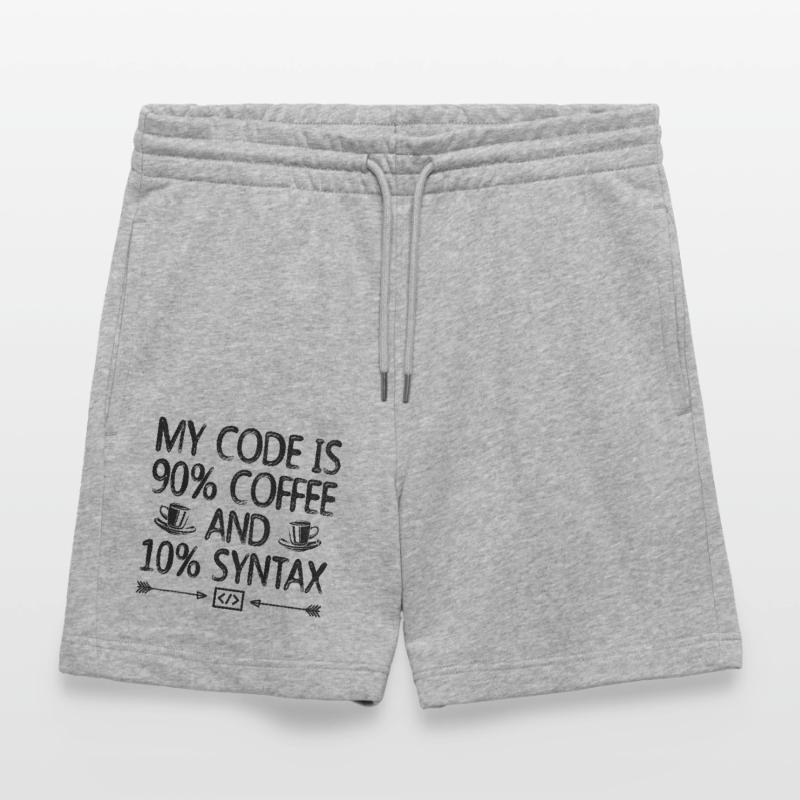 Café Codage Programmeur Codeur Développeur Nerd Coff Short de jogging bio TRAINER Stanley/Stella unisexe