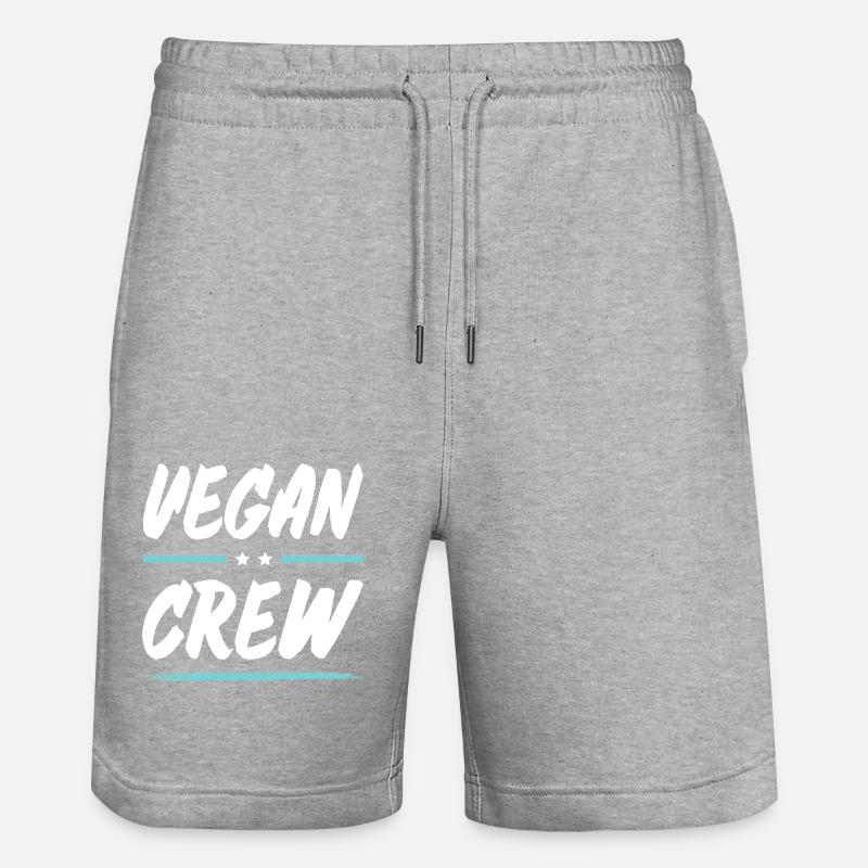 Équipage végétalien - Short de jogging bio TRAINER Stanley/Stella unisexe - gris chiné
