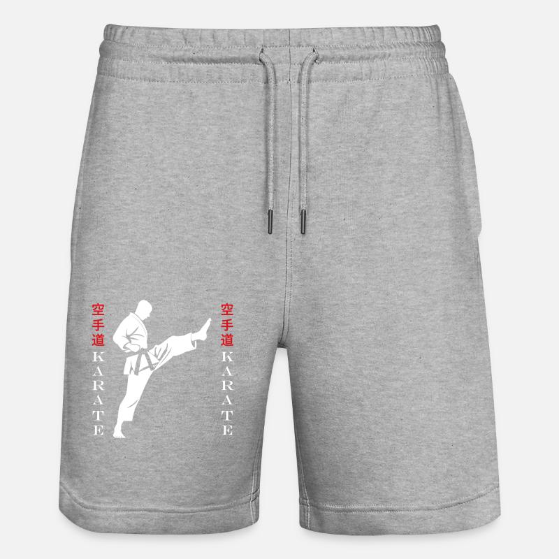 karate - Short de jogging bio TRAINER Stanley/Stella unisexe - gris chiné