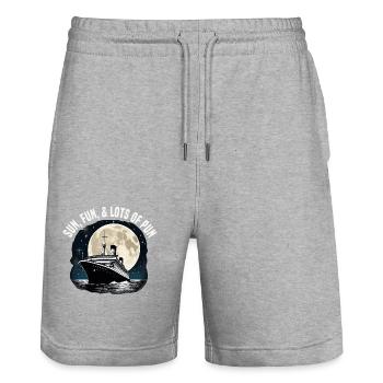 Sun Fun And Lots Of Pun Cruise Ship Vacation - Stanley/Stella Unisex Bio Joggingshorts Trainer  - Grau meliert - Vorne - Nik (191cm) & Marisol (170cm)