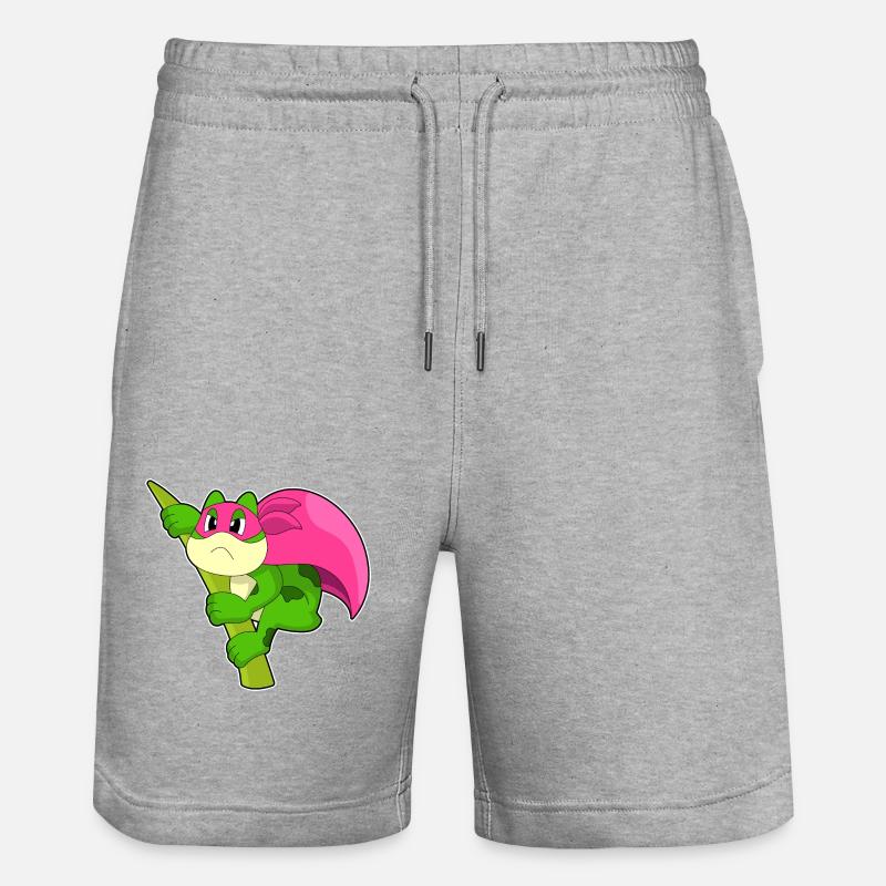 Costume de héros grenouille - Short de jogging bio TRAINER Stanley/Stella unisexe - gris chiné
