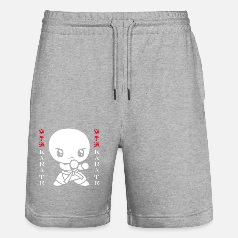 Karate - Stanley/Stella Unisex Bio Joggingshorts Trainer  - Grau meliert