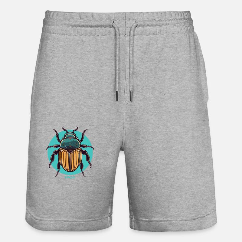 Gros insecte gras - Short de jogging bio TRAINER Stanley/Stella unisexe - gris chiné