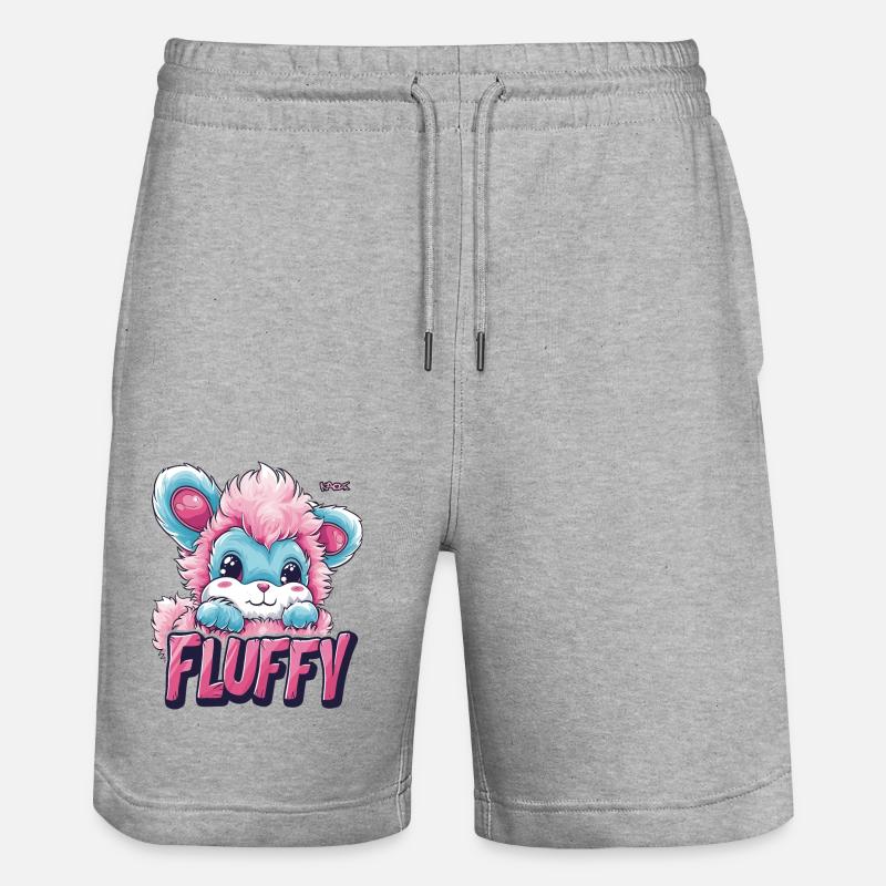 L’animal moelleux de vos rêves - Short de jogging bio TRAINER Stanley/Stella unisexe - gris chiné