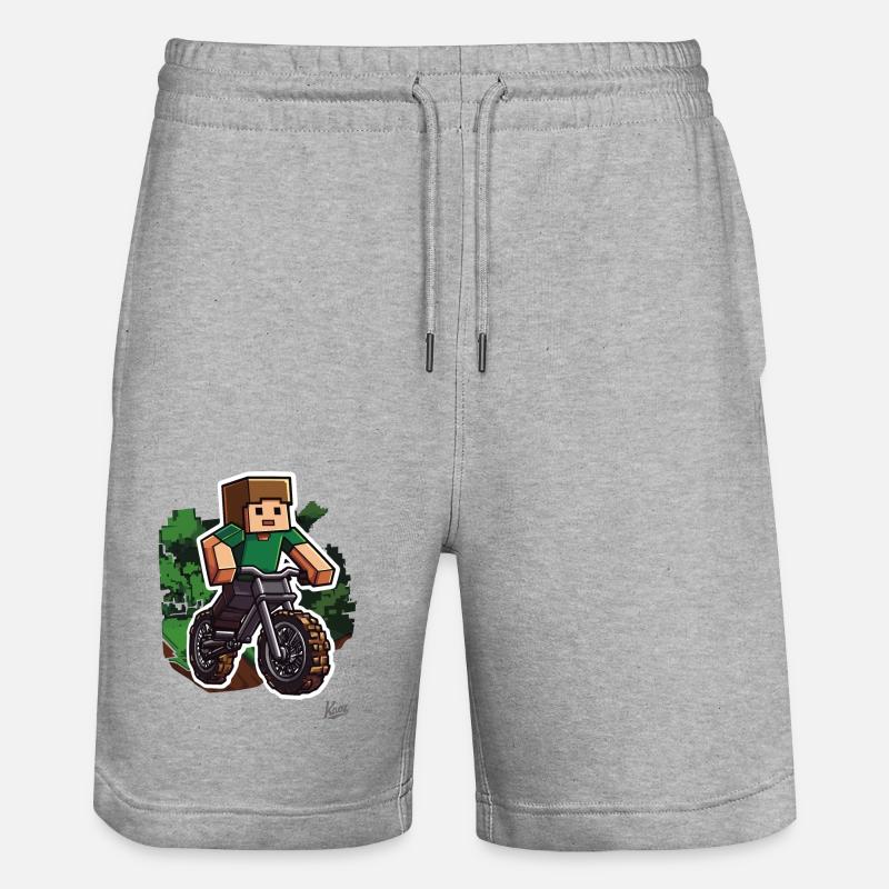VTT Pixel VTT - Short de jogging bio TRAINER Stanley/Stella unisexe - gris chiné