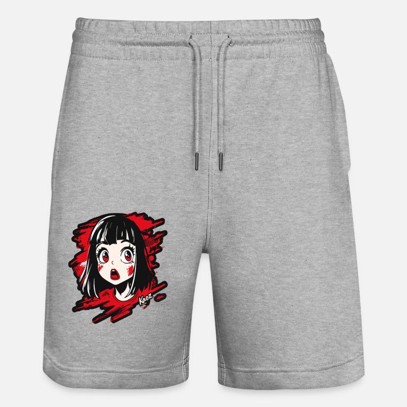 Fille de dessin animé - Short de jogging bio TRAINER Stanley/Stella unisexe - gris chiné