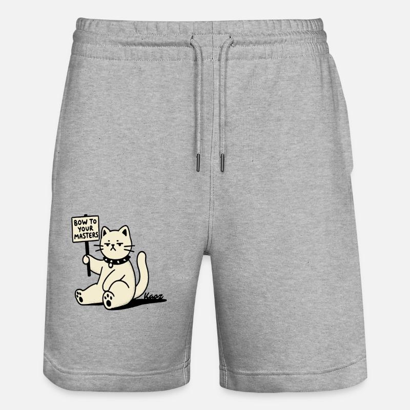 Chat protestataire sarcastique – Arc-en-avant ! - Short de jogging bio TRAINER Stanley/Stella unisexe - gris chiné