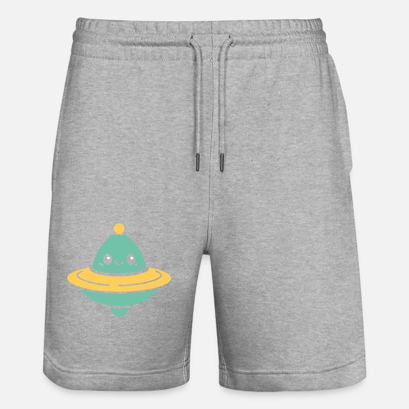 KREISEL - Stanley/Stella Unisex Bio Joggingshorts Trainer  - Grau meliert
