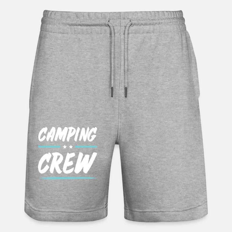 Équipe de camping - Short de jogging bio TRAINER Stanley/Stella unisexe - gris chiné