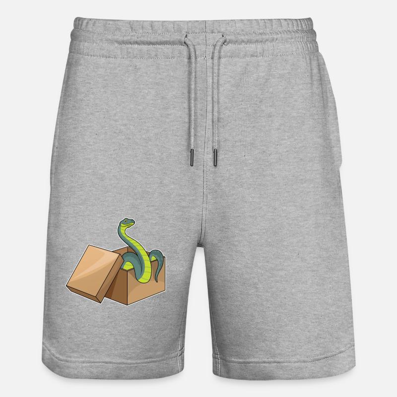 Boîte à serpents - Short de jogging bio TRAINER Stanley/Stella unisexe - gris chiné