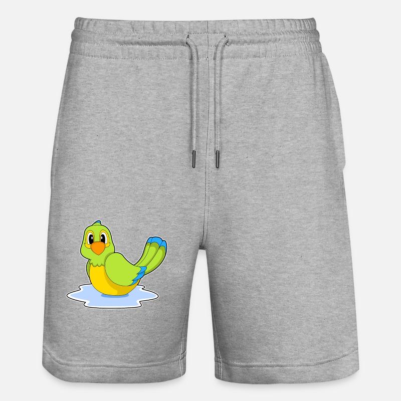 Perroquet nageant - Short de jogging bio TRAINER Stanley/Stella unisexe - gris chiné