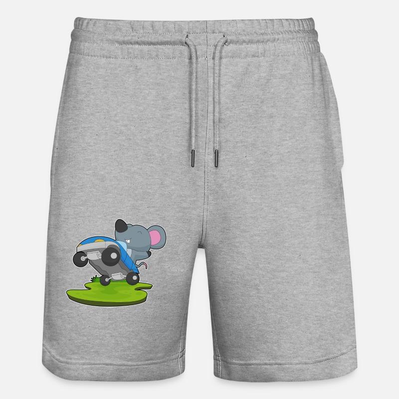 Souris automatique - Short de jogging bio TRAINER Stanley/Stella unisexe - gris chiné