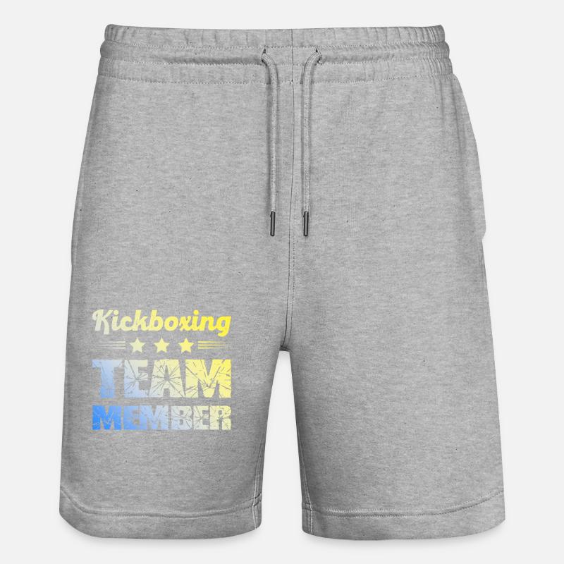 Équipe de kickboxing - Short de jogging bio TRAINER Stanley/Stella unisexe - gris chiné