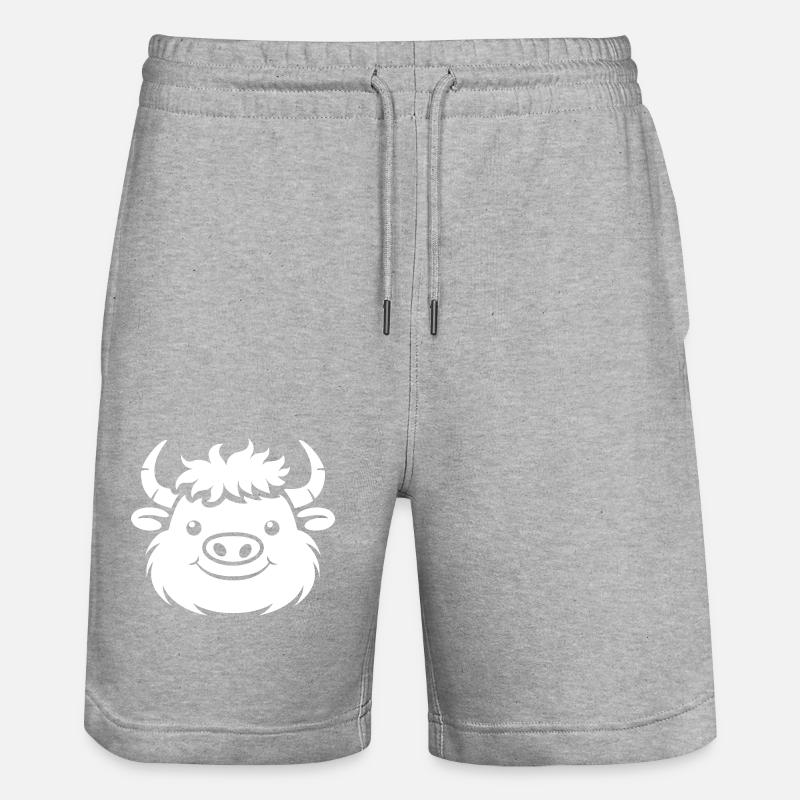 Buffle - Short de jogging bio TRAINER Stanley/Stella unisexe - gris chiné