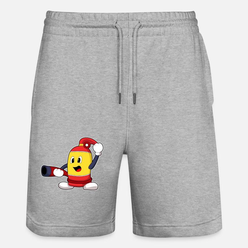 Extincteurs Pompiers Pompiers - Short de jogging bio TRAINER Stanley/Stella unisexe - gris chiné
