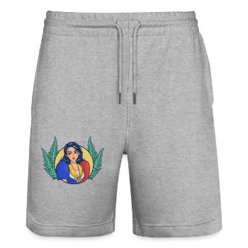 Philippines Drapeau philippin Philippines I Cadeau - Short de jogging bio TRAINER Stanley/Stella unisexe - gris chiné - Devant - Nik (191cm) & Marisol (170cm)