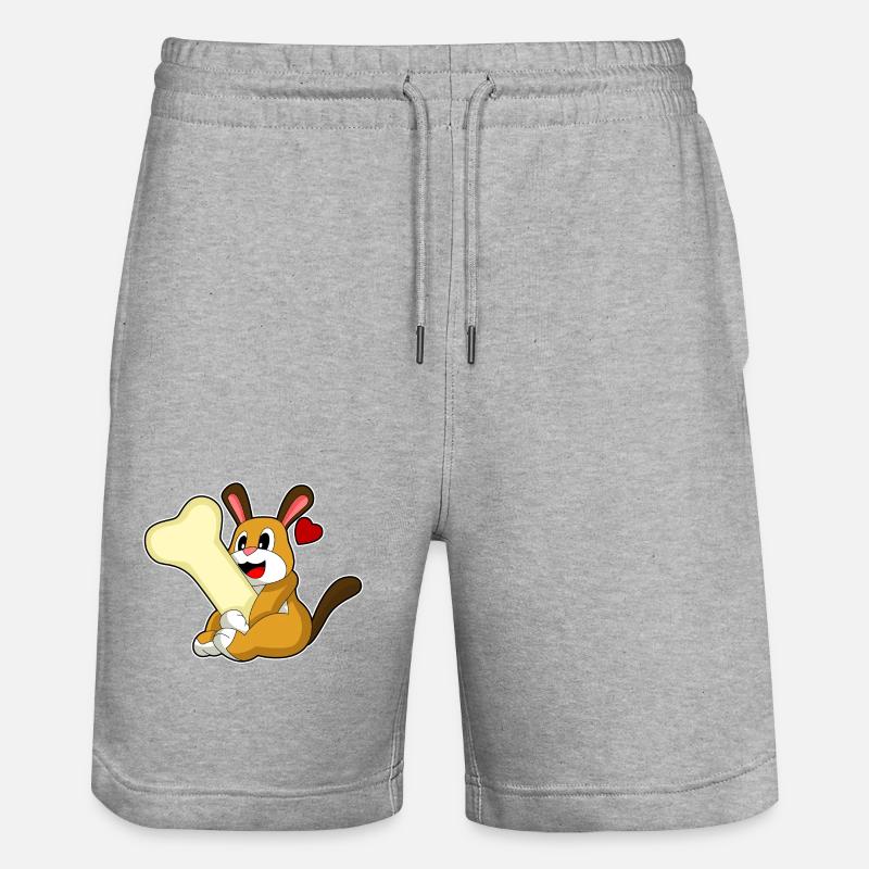 Os de chien - Short de jogging bio TRAINER Stanley/Stella unisexe - gris chiné